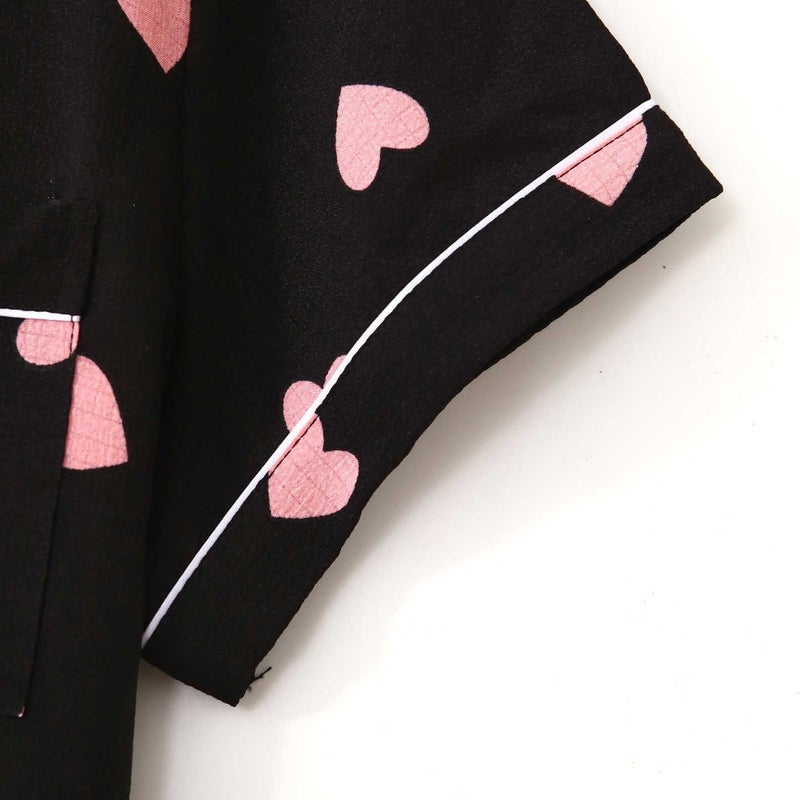 and Bubble Wrinkle Cardigan Pajamas for Women, Short-Sleeved Shorts, Breathable Casual Home Wear Set, Manufacturer Wholesale - Image 5