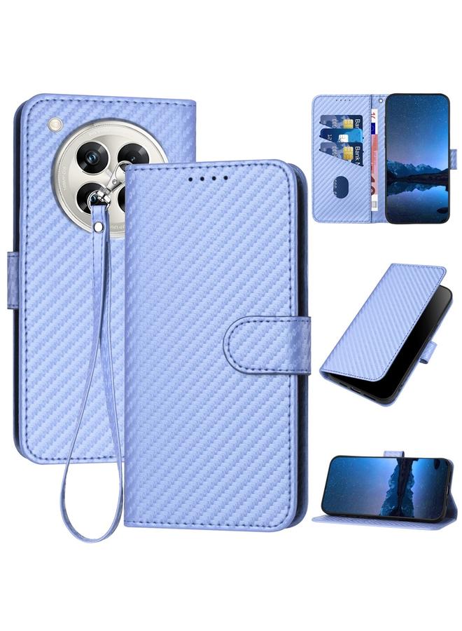 S-TOP Case For Infinix Zero 40 4G / Zero 40 5G YX0070 Carbon Fiber Buckle Leather Phone Case with Lanyard - Image 1