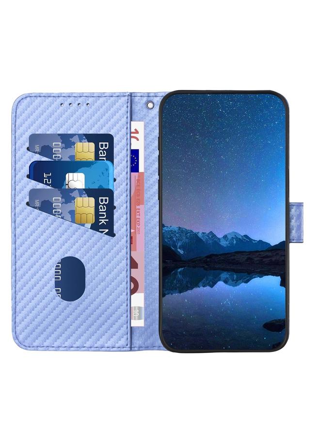 S-TOP Case For Infinix Zero 40 4G / Zero 40 5G YX0070 Carbon Fiber Buckle Leather Phone Case with Lanyard - Image 3