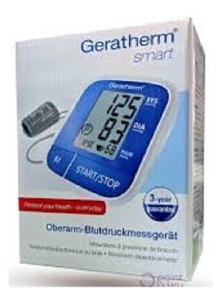Geratherm Smart Electronic Blood Pressure Monitor with Wide Cuff 60 Readings for Hospitals Clinics Medical Centers and Home Use - Image 1