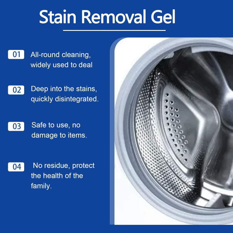 Jakehoe Stain Removal Gel Degreasing And Stain Removal Washing Machine Kitchen Bathroom Cleaner Household Stain Removal Gel - Image 5