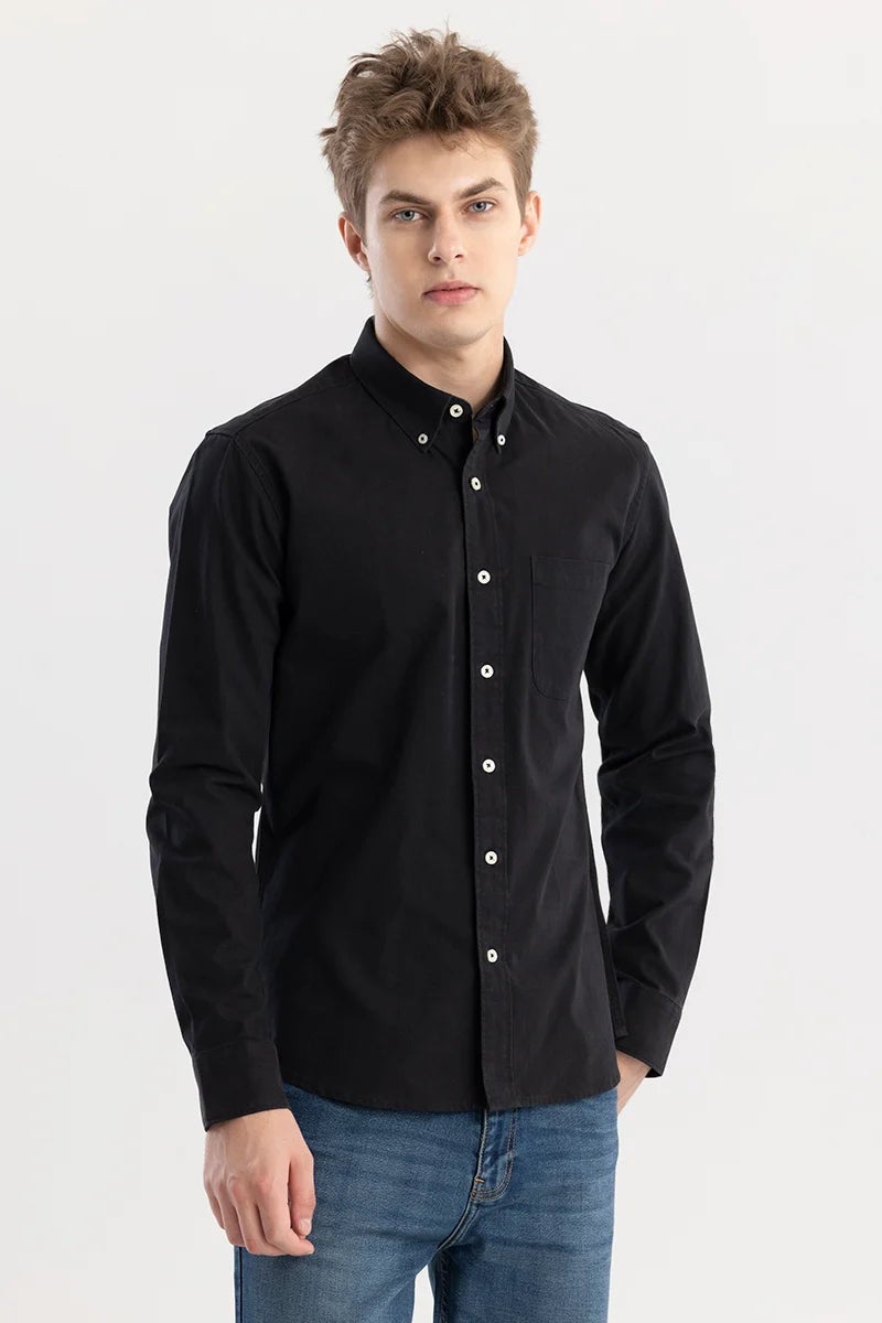 SNITCH Shirtolo Plain Black Shirt - Image 5