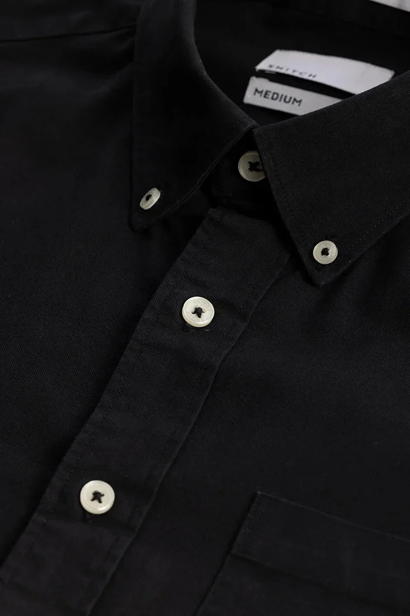 SNITCH Shirtolo Plain Black Shirt