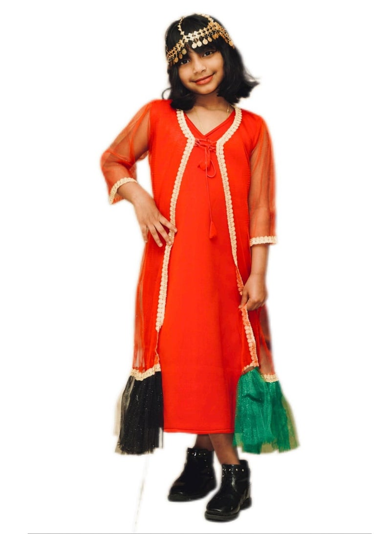 GULF BOUTIQUE UAE NATIONAL DAY DRESS FOR GIRLS - Image 1