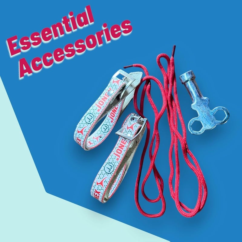 YOOGI Jonex Roller Skates Accessories Set (ONLY Accessories)-one Skating Key 2 Belt, 2 lace Useful for Roller Skates - Image 2