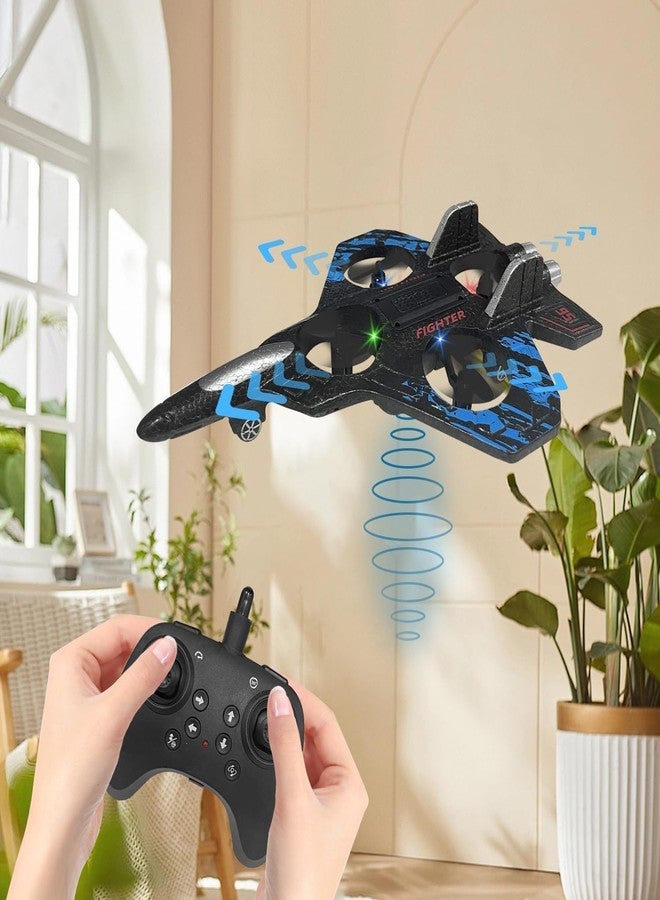 Brighterbee Fighter Plane RC Plane - 2.4 GHz Remote Controlled Fighter Plane || RC Airplane Easy to Fly Stable Jet Fighter Toys for Kids || LED Lights, 360 Degree Hovering Airplane and Stun Roll - Image 2
