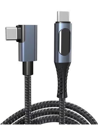 240W USB 4 Cable with LED Display 40Gbps 8K@60Hz PD USB Type C to USB C Male to Male with 90 Degreen Cable Cord for Computer Type-C Laptop Pad Hub - pzsku/Z00E6917B098052364F58Z/45/1750469151/b150bd58-2346-4c20-bd50-0757d982944f