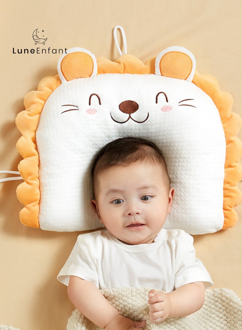 LuneEnfant Baby Pillow - Soft Cotton Fabric, Breathable & All-Season Comfort, High Resilience Tube Filling - Image 1