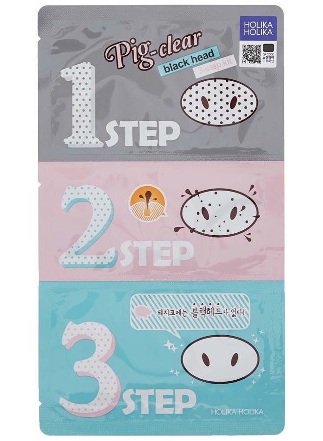 Holika Holika مجموعة إزالة الرؤوس السوداء الواضحة 3 خطوات 10 ورقة (HHPNCBH3SK10) - Image 2