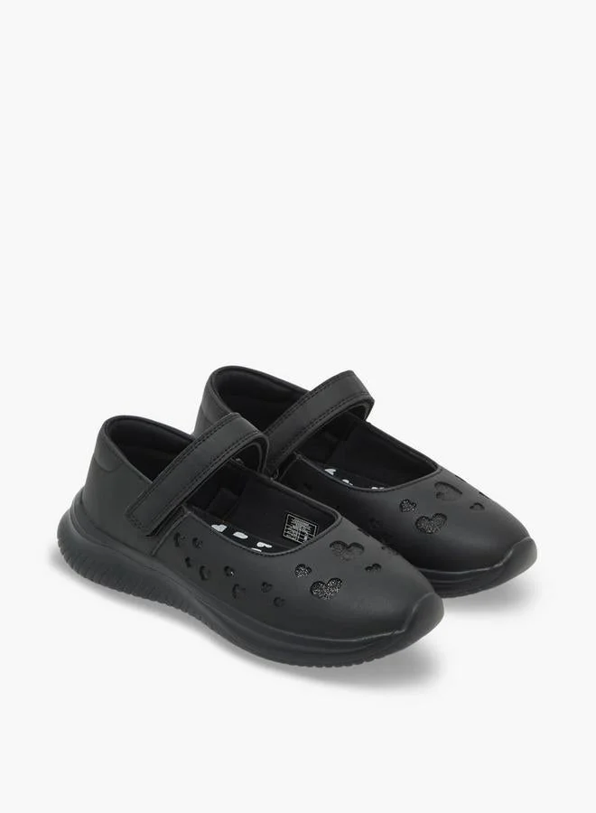 Dash BLACK Girls Hook & Loop Mary Jane School Shoes for Women | Best Price UAE