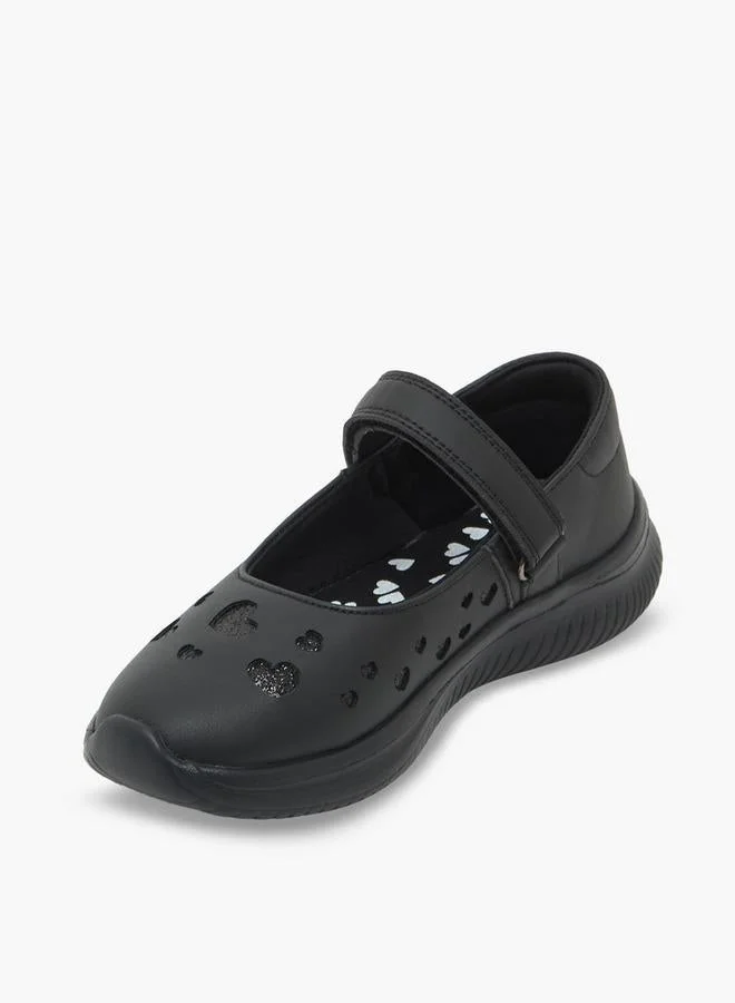Dash BLACK Girls Hook & Loop Mary Jane School Shoes for Women | Best Price UAE