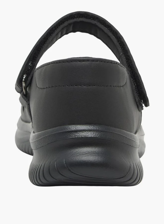 Dash BLACK Girls Hook & Loop Mary Jane School Shoes for Women | Best Price UAE