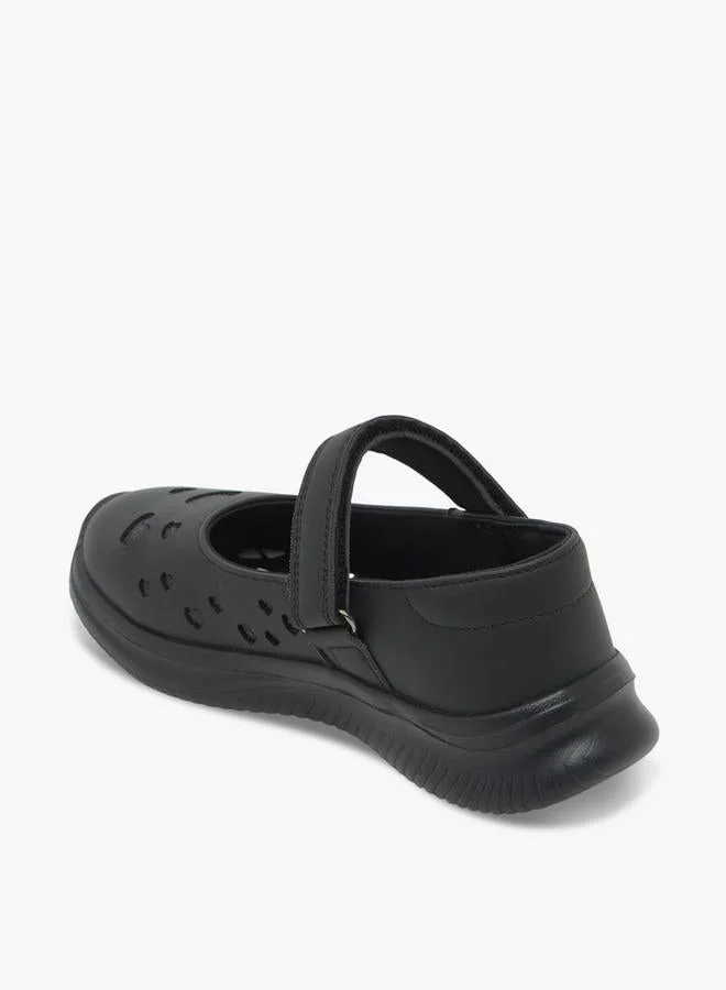 Dash BLACK Girls Hook & Loop Mary Jane School Shoes for Women | Best Price UAE