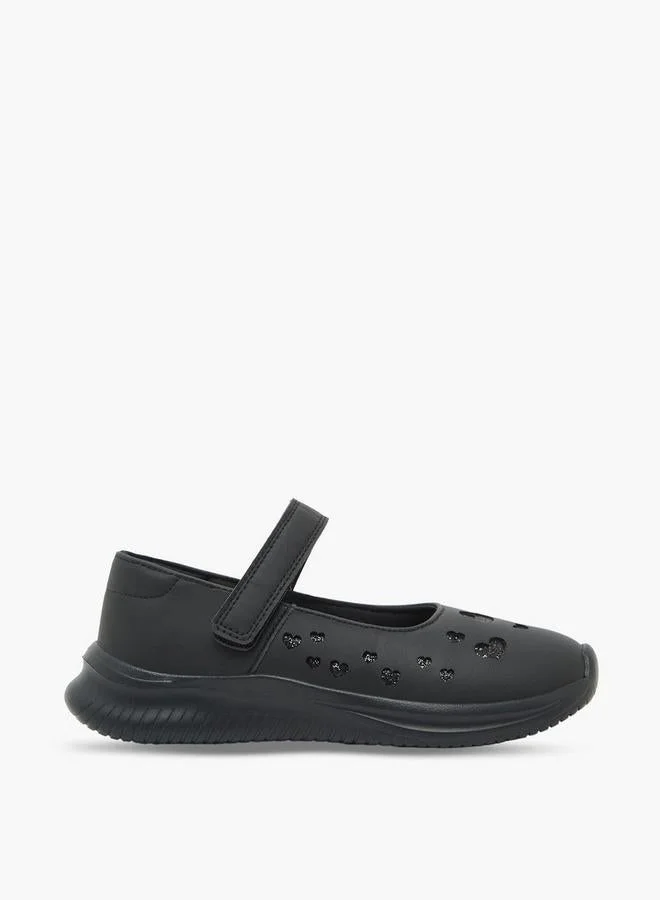 داش Girls Hook & Loop Mary Jane School Shoes