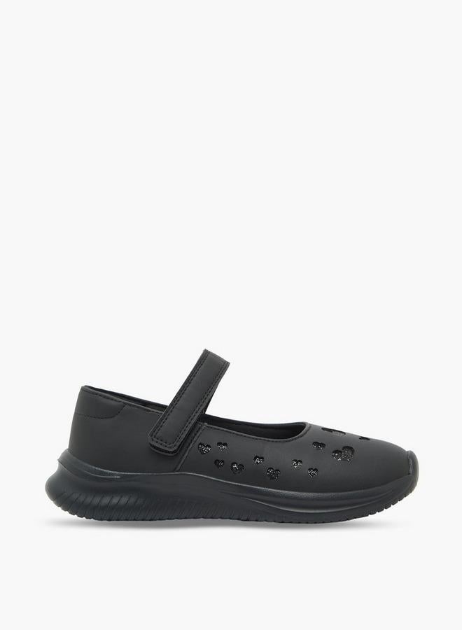 Dash Girls Hook & Loop Mary Jane School Shoes - Image 1
