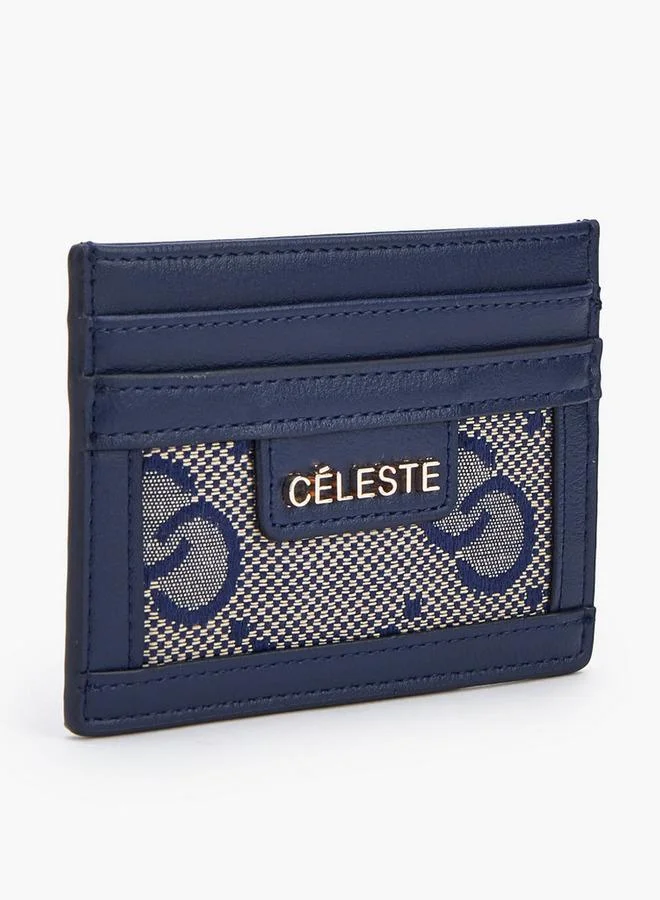 Celeste NAVY Textured Card Holder for Women | Best Price UAE