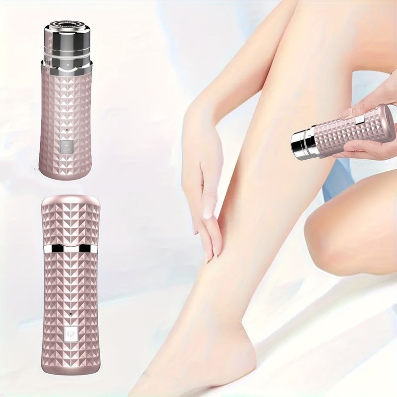 Ladies Electric Hair Remover Mini Shaver For Underarms Legs And Bikini Area USB Rechargeable Ideal For Travel Car Use Business Essential Item Stylish Design Durable Shaving System Women Razor Black - Image 2