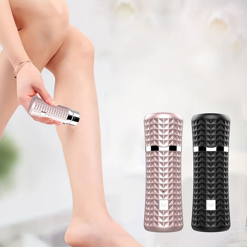Ladies Electric Hair Remover Mini Shaver For Underarms Legs And Bikini Area USB Rechargeable Ideal For Travel Car Use Business Essential Item Stylish Design Durable Shaving System Women Razor Black - Image 3