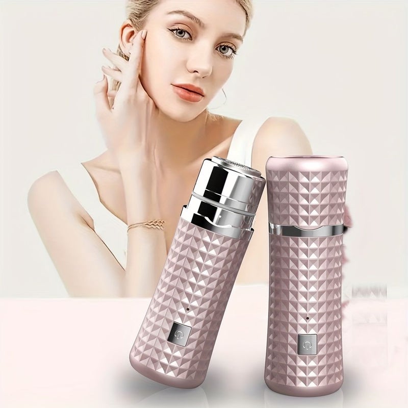 Ladies Electric Hair Remover Mini Shaver For Underarms Legs And Bikini Area USB Rechargeable Ideal For Travel Car Use Business Essential Item Stylish Design Durable Shaving System Women Razor Black - Image 5