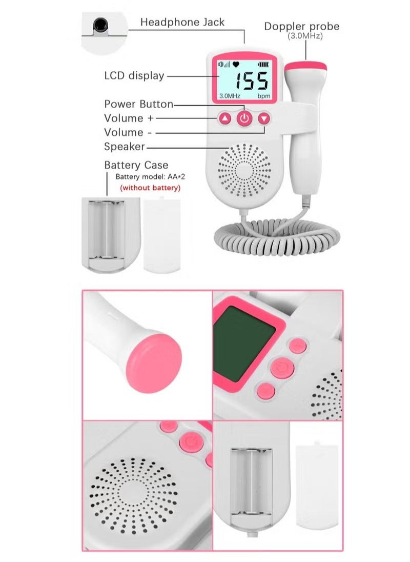 Gonice Home Portable Doppler Fetal Heart Rate Monitor Suitable For Pregnant Women  - Image 4