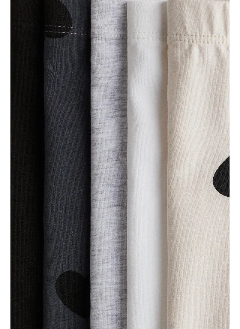 H&M 5-pack cotton cycling shorts