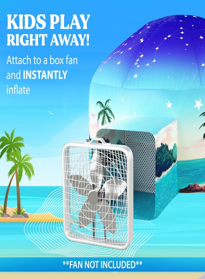 W&O Starlit Oasis with LED Lights & Sound - Glow-in-The-Dark Constellations for an Enchanting Stargazing Adventure - for Kids Ages 3-12 (Fan Not Included) - Image 2
