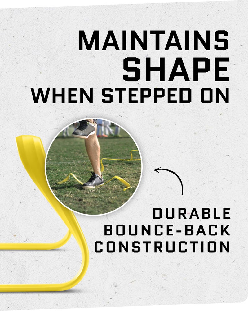 SKLZ 6-Inch Ultra Durable Agility Hurdles, Set of 6 - Image 3