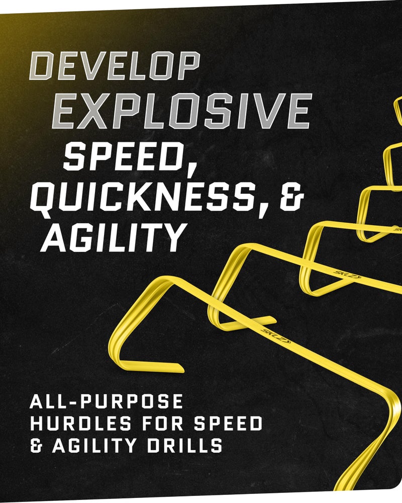 SKLZ 6-Inch Ultra Durable Agility Hurdles, Set of 6 - Image 2