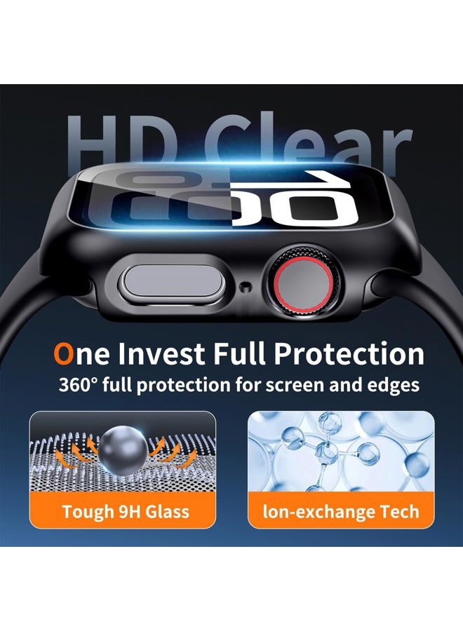 idudu Hard Case for Apple Watch Series 10 Series 11 [2025] 46mm Screen Protector,Built-in Full Tempered Glass [Touch Sensitive] Slim Bumper Protective Cover iWatch S10 S11 Accessories - Image 4