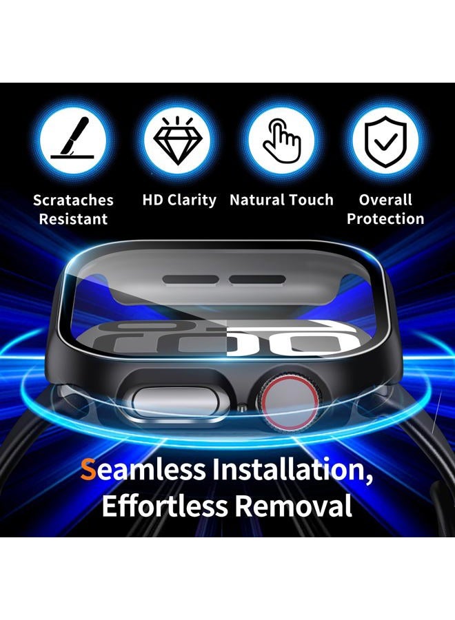 idudu Hard Case for Apple Watch Series 10 Series 11 [2025] 46mm Screen Protector,Built-in Full Tempered Glass [Touch Sensitive] Slim Bumper Protective Cover iWatch S10 S11 Accessories - Image 3