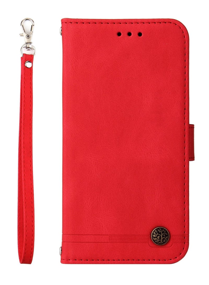 Suteni Crossbody Strap Flip Cover Card Slots Leather Phone Case for Samsung - Image 1