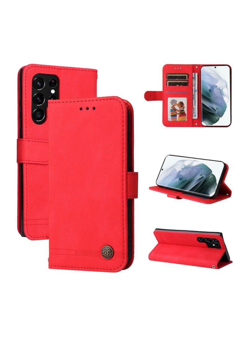 Suteni Crossbody Strap Flip Cover Card Slots Leather Phone Case for Samsung - Image 3