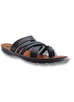 صندل رجالي من Walkaroo W5687 أسمر ضارب للصفرة