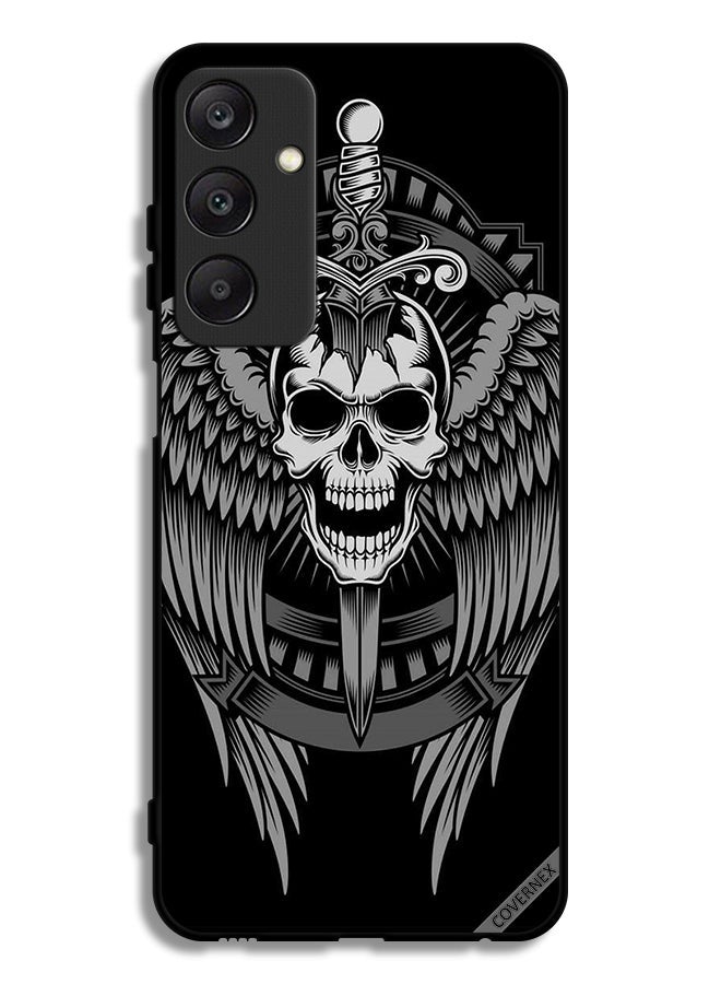 Covernex Samsung Galaxy A25 5G Protective Case Cover Skull Have Eagle Wings - Image 1
