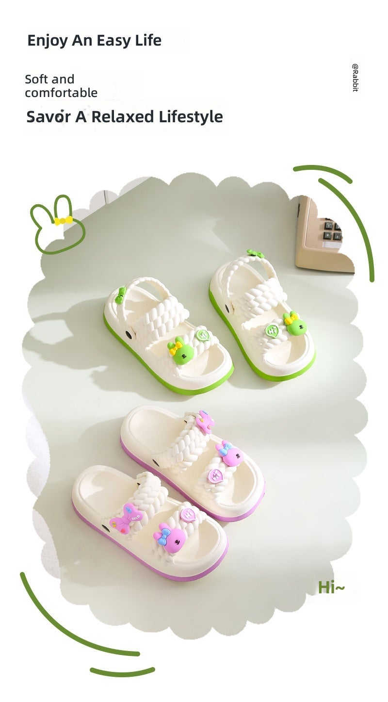 New Children's Summer Baby Sandals Ultra Light Anti Slip Princess Beach Shoes Children's Edition - Image 1