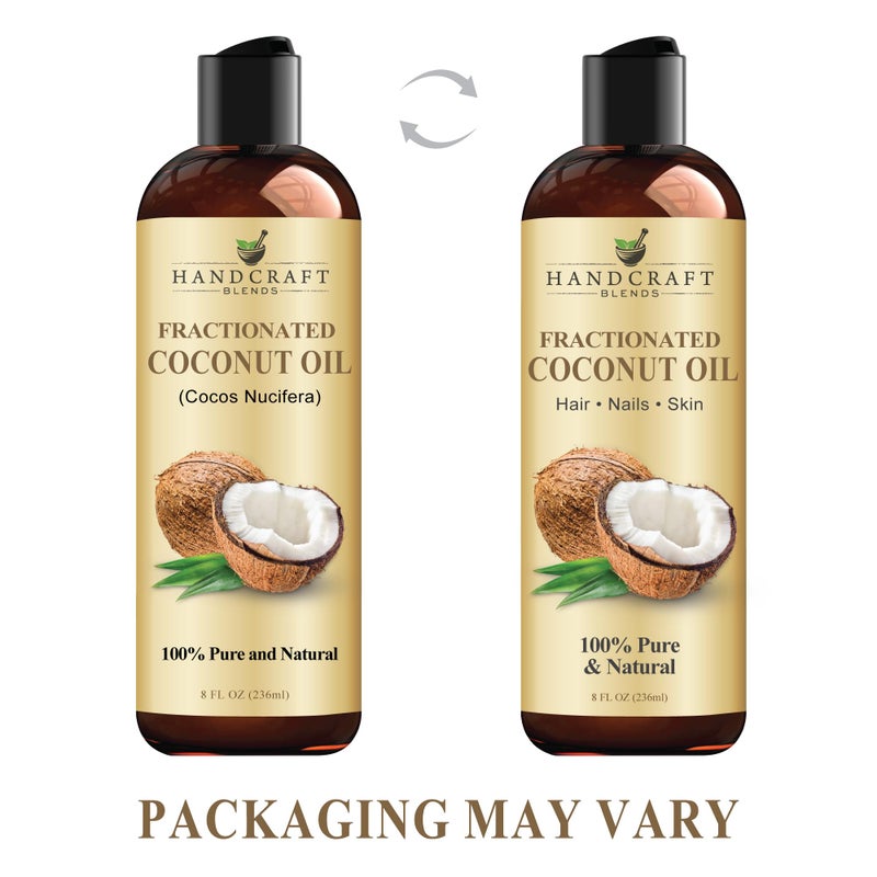 Handcraft Blends Fractionated Coconut Oil - 8 Fl Oz - 100% Pure and Natural - Premium Grade Carrier Oil for Skin and Hair - Hair and Body - Massage - Image 4