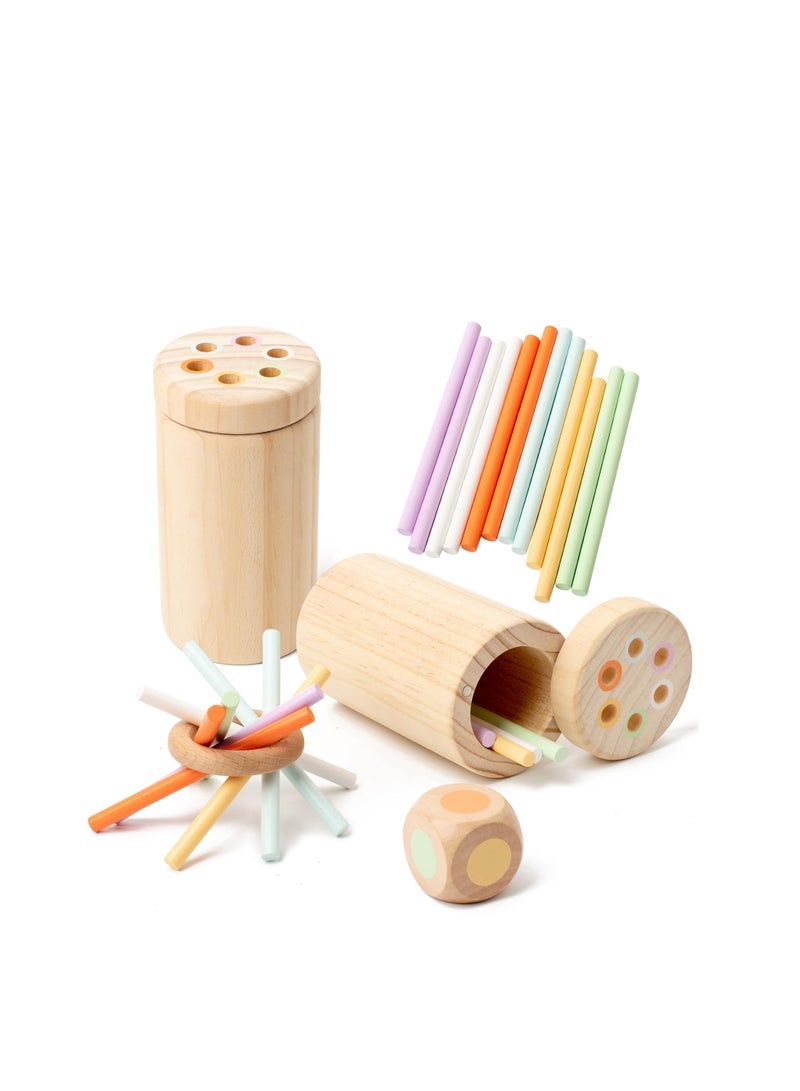 كابتن تيك Toddler Toys Montessori Toys, Natural Wood Educational Sorting Toy,  1 Year Old Fine Motor Skills Toys for 1-2 Year Old Sensory Toys Wooden Learning & Educational Toys for Toddlers 1-3 - Image 1