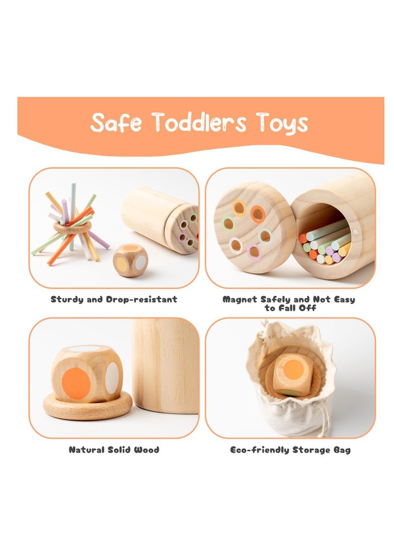 كابتن تيك Toddler Toys Montessori Toys, Natural Wood Educational Sorting Toy,  1 Year Old Fine Motor Skills Toys for 1-2 Year Old Sensory Toys Wooden Learning & Educational Toys for Toddlers 1-3 - Image 3