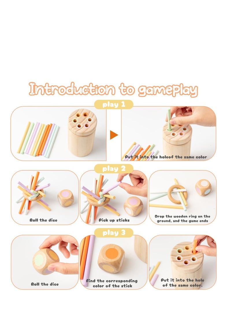 كابتن تيك Toddler Toys Montessori Toys, Natural Wood Educational Sorting Toy,  1 Year Old Fine Motor Skills Toys for 1-2 Year Old Sensory Toys Wooden Learning & Educational Toys for Toddlers 1-3 - Image 4