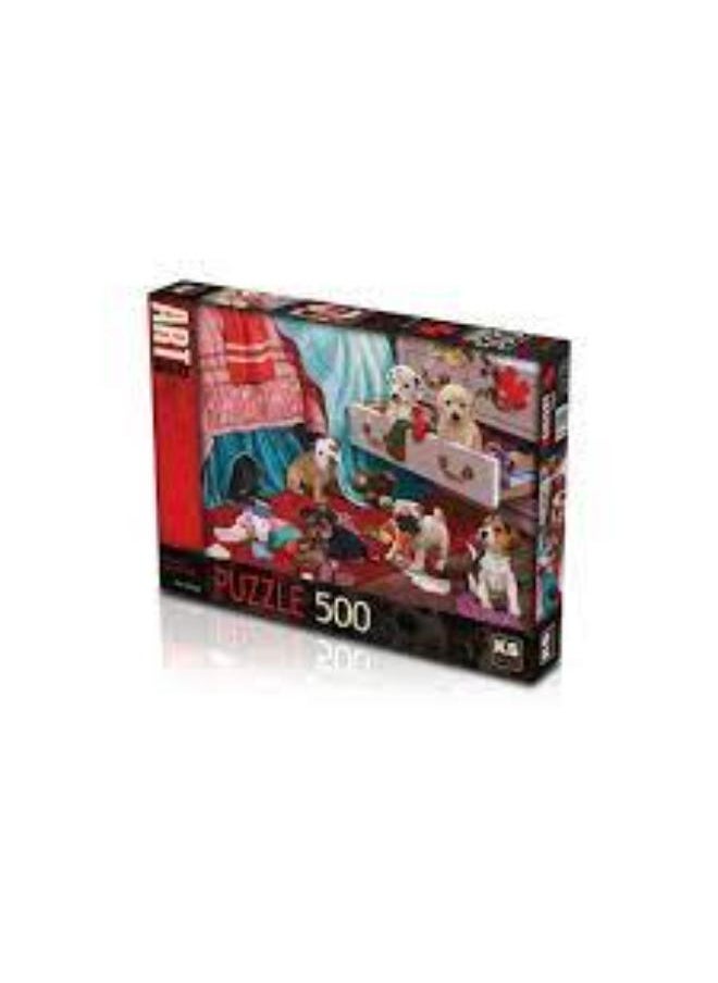 KS Games Puppies In Bedroom 500 Pcs  - Image 1