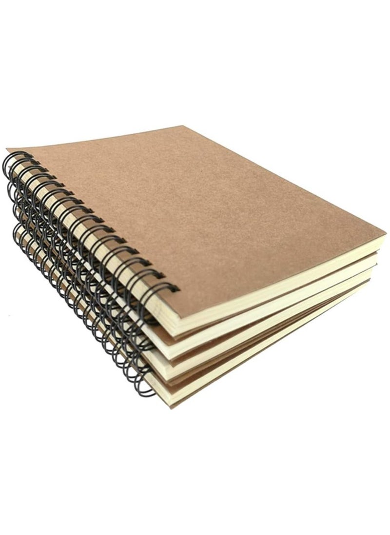 Generic - Spiral Notebook Joural,Wirebound Sketch Book NotePad Diary Memo Planner,A6 Size & 50 sheets (Ruled Pages) - Image 1