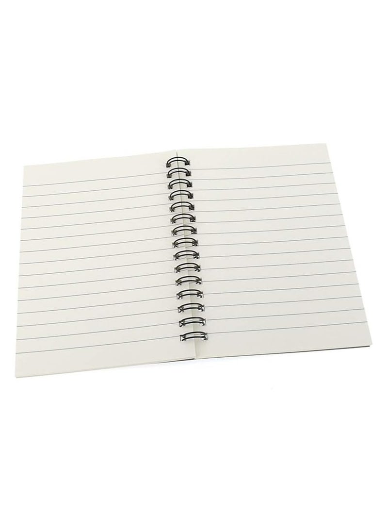 Generic - Spiral Notebook Joural,Wirebound Sketch Book NotePad Diary Memo Planner,A6 Size & 50 sheets (Ruled Pages) - Image 1