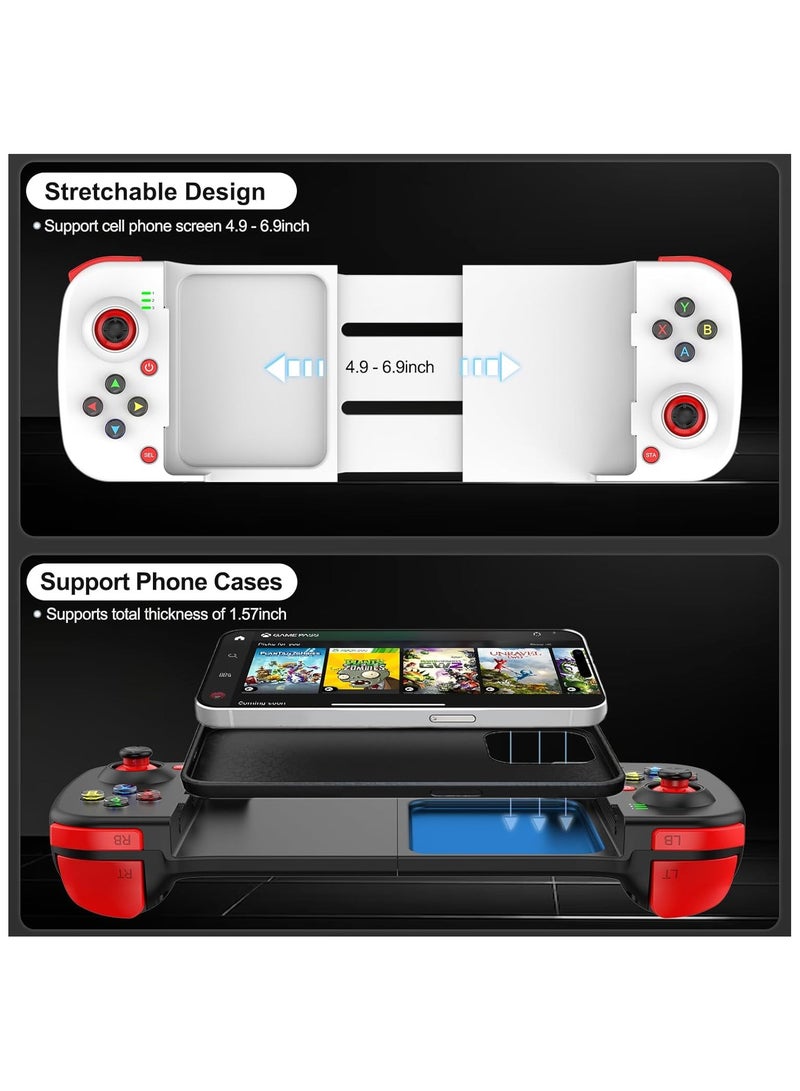 Bluetooth Controller for iPhone/iPad/MacBook/iOS/Android/Samsung/Tablet/PC Wireless Gamepad Joystick with Back Button, Analog Triggers, Stretchable, Direct Play for Call of Duty, Genshin Impact - Image 3