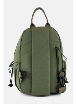 bebe Women Brand Logo Mini Backpack 19 L x 29 H x 13 W cm, Olive  - Image 2