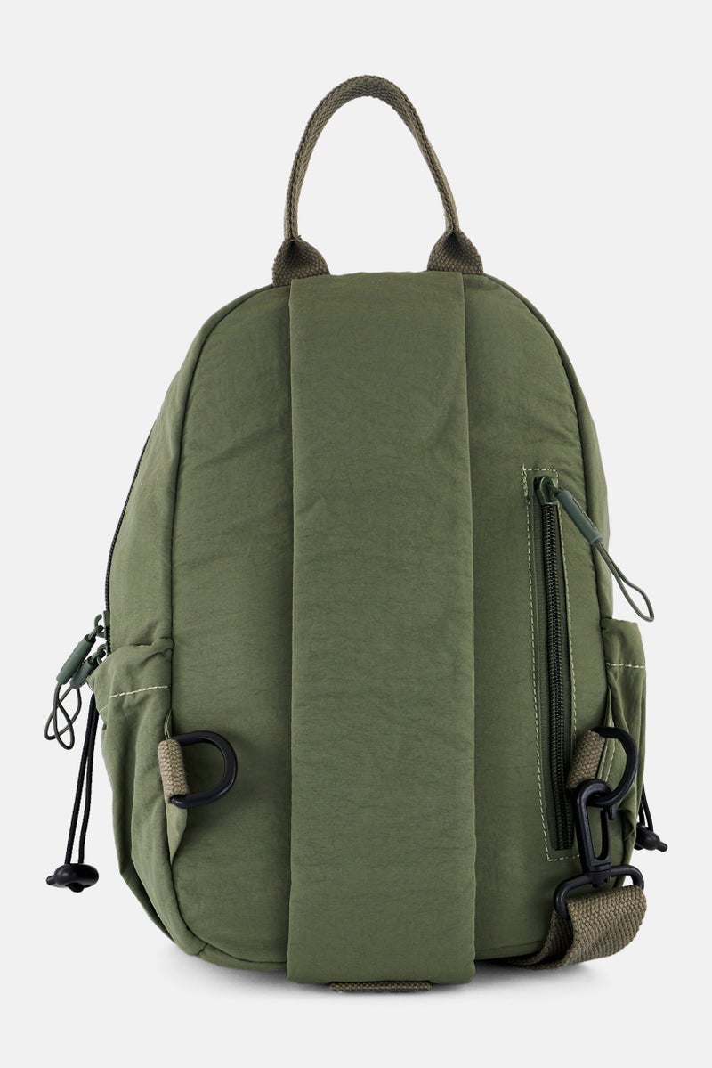 bebe Women Brand Logo Mini Backpack 19 L x 29 H x 13 W cm, Olive - Image 2