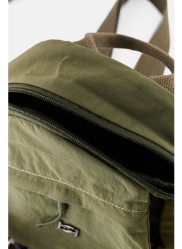 bebe Women Brand Logo Mini Backpack 19 L x 29 H x 13 W cm, Olive  - Image 3