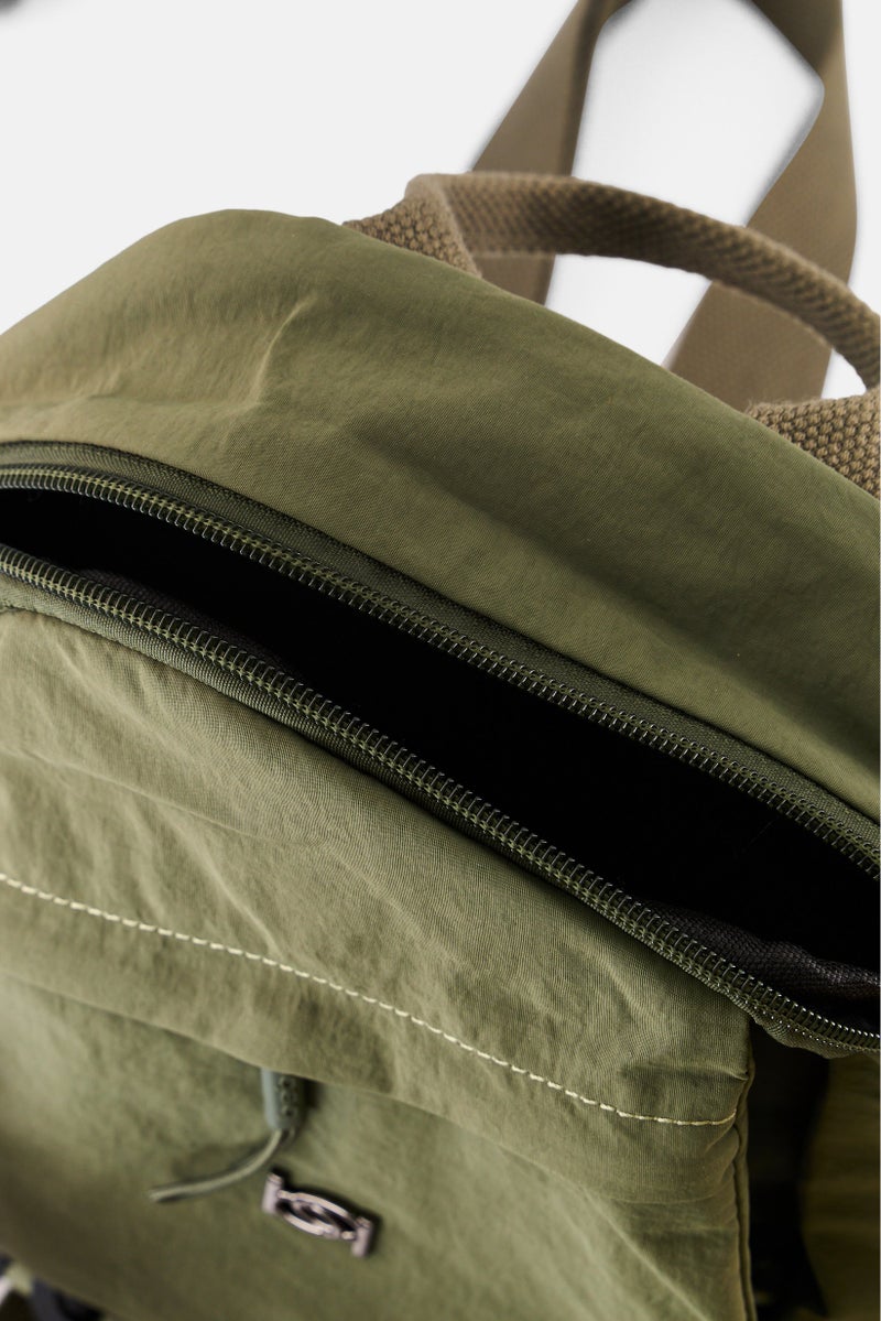 bebe Women Brand Logo Mini Backpack 19 L x 29 H x 13 W cm, Olive - Image 3