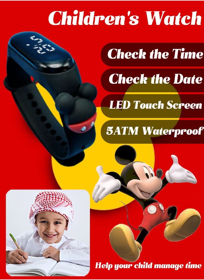 Mi VAZA M3 Cartoon Children's LED Electronic Waterproof Touch Watch - Cute Cartoon Gifts for Children - Digital Sports Toddler Daily Waterproof LED Design 