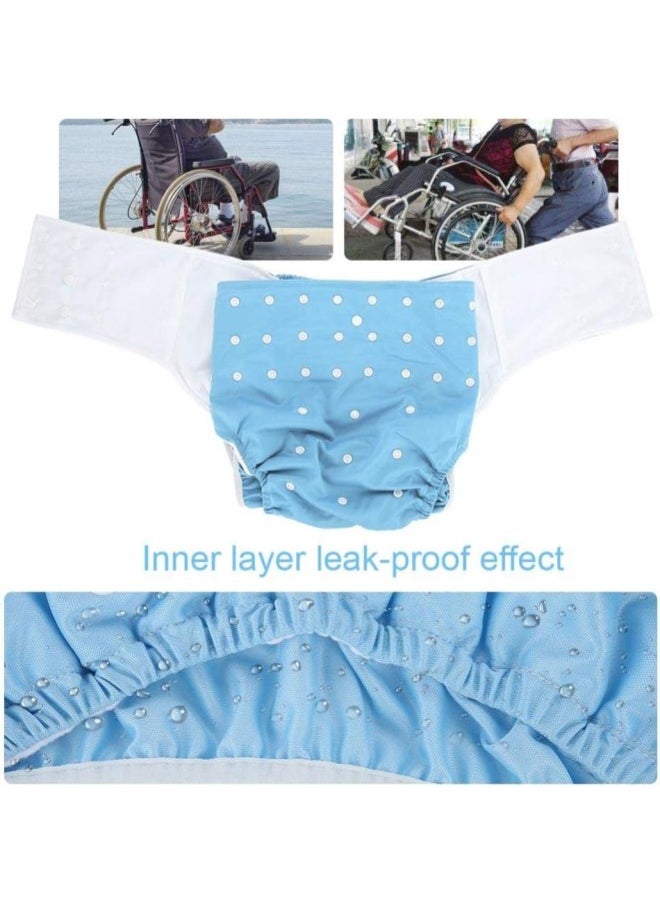 klarako Washable Adult Diaper, Reusable Diaper Pants Against Incontinence for Adults, Dual Opening Pocket Adjustable Leak-Free, for The Elderly and Disabled Care(#2)  - Image 3