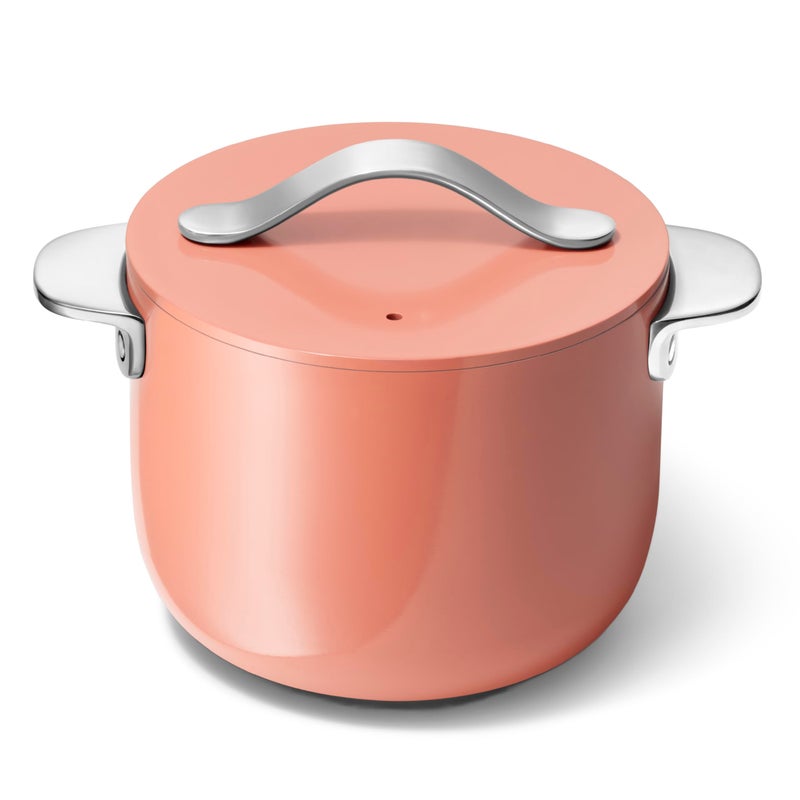 Caraway Petite Cooker 2 Qt Ceramic Coated Pot Free From Forever Chemicals Perfect for Rice Grains or Sauces Perracotta - Image 2